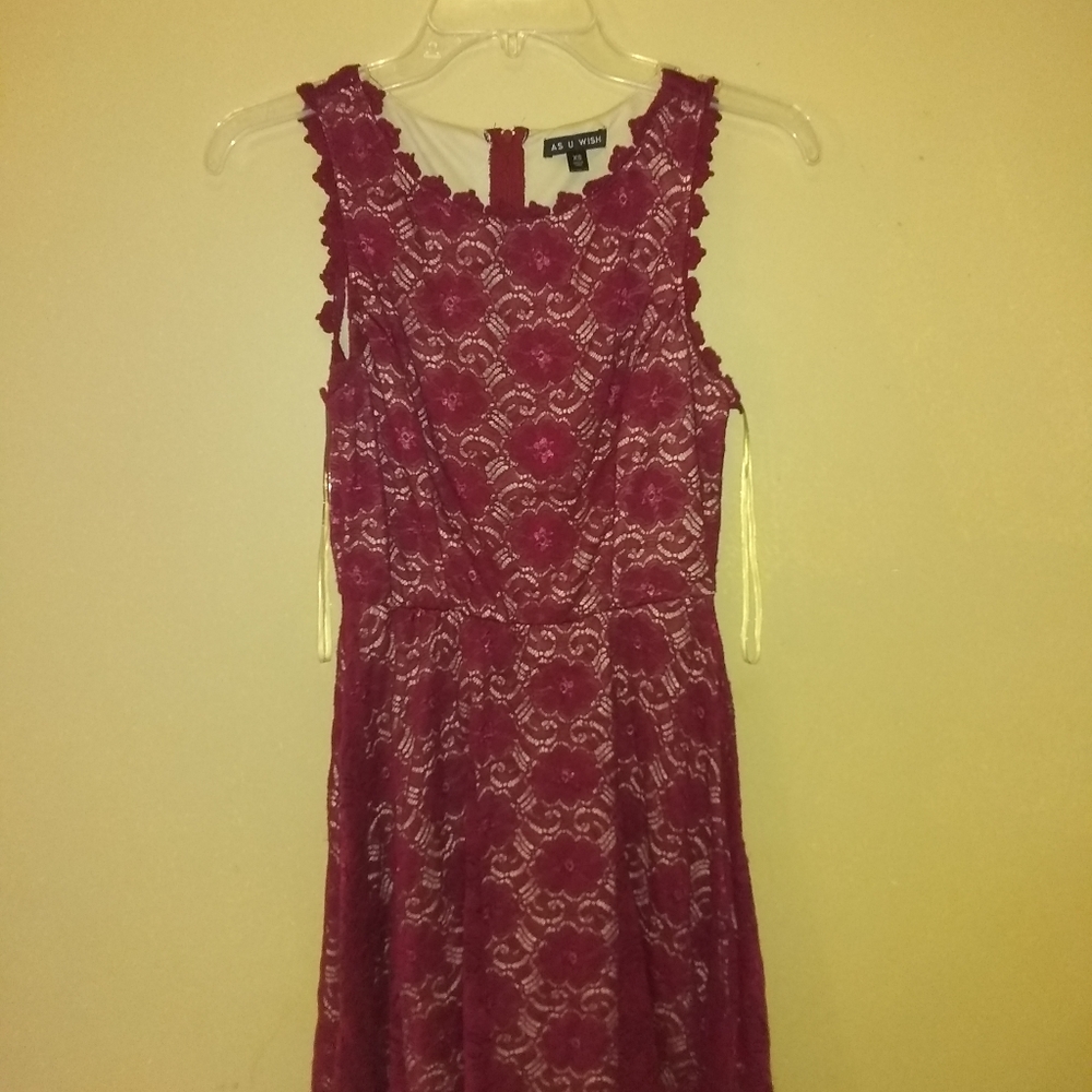 Maroon Skater dress